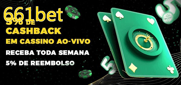 Promoções do cassino ao Vivo 661bet